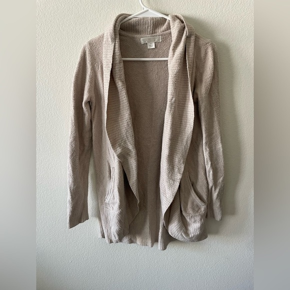 Barefoot dreams cream tan cozy warm chic lite circle cardigan - Picture 3 of 5